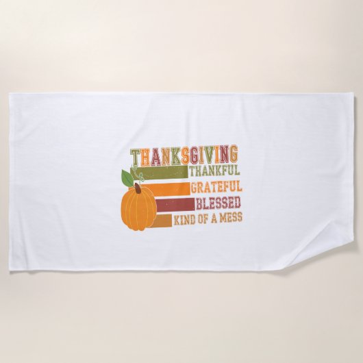Tiger Country Pumpkin Strandtuch (Vorderseite)