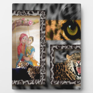 Tiger & Couple Art Print Fotoplatte