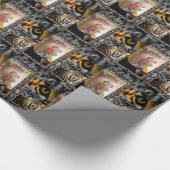 Tiger & Couple Art Print Geschenkpapier (Ecke)