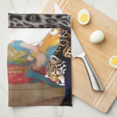 Tiger & Couple Art Print Handtuch (Viertel Falte)