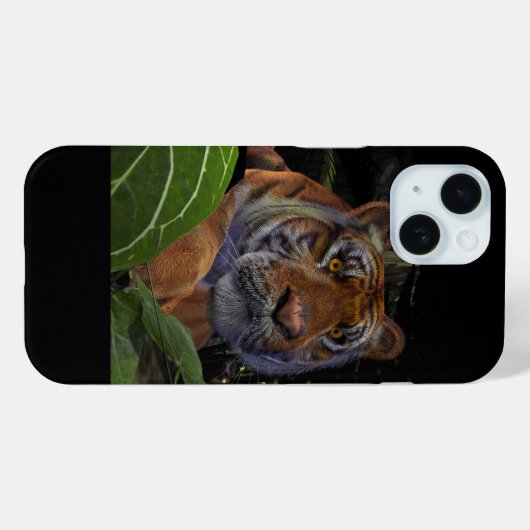 Tiger Crouching im Dschungel Case-Mate iPhone Hülle (Rückseite (Horizontal))