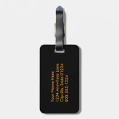 Tiger Crouching im Dschungel Gepäckanhänger (Rückseite vertikal)