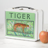 Tiger Crouching im Dschungel Metall Brotdose (Beispiel)