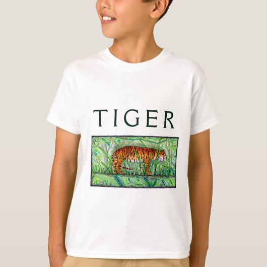 Tiger Crouching T-Shirt (Vorderseite)