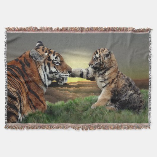 Tiger & Cub Digital Edition Blanket Decke (Vorderseite)