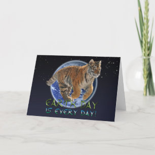 Tiger Cub Earth Day Endangered Species Card Dankeskarte