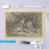 Tiger Cub Ephemera Decoupage Seidenpapier (Handwerk)