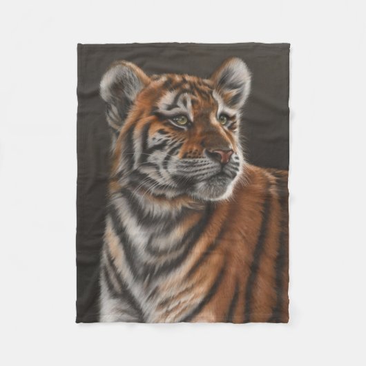 Tiger-CUB-Fleece-Decke Fleecedecke (Vorderseite)