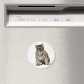 Tiger Cub in the Snow Photo Magnet (In Situ (Geschirrspüler))