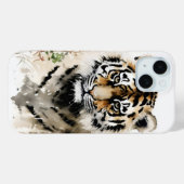 Tiger Cub Ink Painting Case-Mate iPhone Hülle (Rückseite (Horizontal))