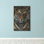 Tiger Cub Leinwanddruck (Insitu (Holzboden))