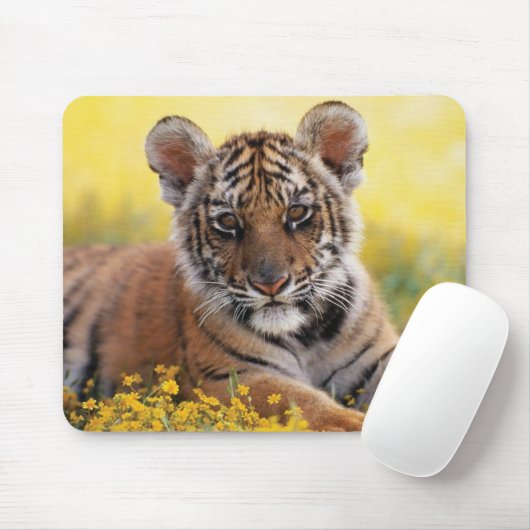 Tiger Cub Mouse Mat Mousepad (Mit Mouse)