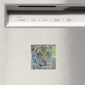 Tiger Cub Nah up Portrait Magnet (In Situ (Geschirrspüler))