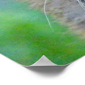 Tiger Cub Nah up Portrait Poster (Ecke)