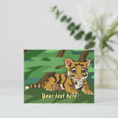 Tiger Cub Postcard Postkarte (Stehend Vorderseite)