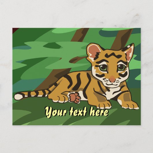 Tiger Cub Postcard Postkarte (Vorderseite)