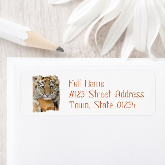Tiger Cub Rücksendeadresse Mailing Label (Insitu)