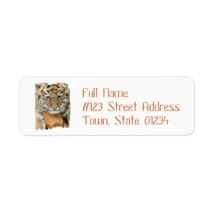 Tiger-CUB-Rücksendeadressemailings-Aufkleber