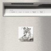 Tiger cub spielt Magnet (In Situ (Geschirrspüler))