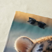 Tiger Cub "SUN, SAND UND STREIFEN" Strandtuch (Beispiel)