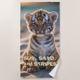 Tiger Cub "SUN, SAND UND STREIFEN" Strandtuch