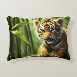 Tiger Cub Throw Kissen