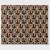 Tiger Cub Tiled Pattern Geschenkpapier (Flach)