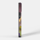 Tiger Cub, violette Blumen iPhone Hülle (Rechte Seite)