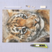 Tiger Cub Watercolor Seidenpapier (Handwerk)