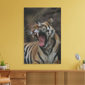 Tiger Cub Yawning Leinwanddruck (Insitu (Wohnzimmer))