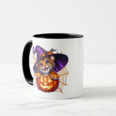 Tiger Cube in einer Pumpkin-Tasse Tasse (Vorderseite Links)