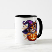 Tiger Cube in einer Pumpkin-Tasse Tasse (VorderseiteRechts)