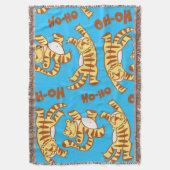 Tiger Cubs Cartoon: Funny Seamless. Decke (Vorderseite Vertikal)