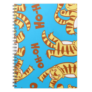 Tiger Cubs Cartoon: Funny Seamless. Notizblock