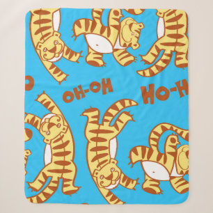 Tiger Cubs Cartoon: Funny Seamless. Sherpadecke