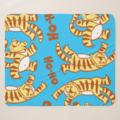 Tiger Cubs Cartoon: Funny Seamless. Sherpadecke (Vorderseite (Horizontal))