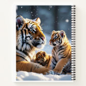 "Tiger Cubs' erster Schneefall" Notizblock (Rückseite)
