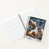 "Tiger Cubs' erster Schneefall" Notizblock (Innenseite)
