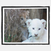 Tiger Cubs Fleecedecke (Vorderseite (Horizontal))