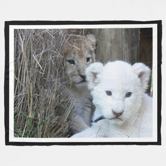 Tiger Cubs Fleecedecke (Vorderseite (Horizontal))