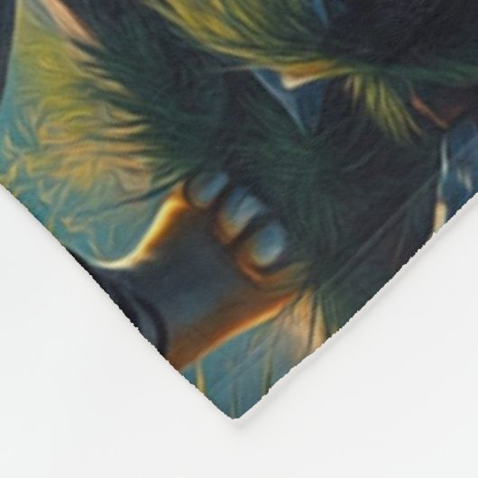 Tiger Cubs im Magischen Dschungel Fleecedecke (Ecke)