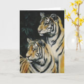 "Tiger Cubs" Karte (Gelbe Blume)