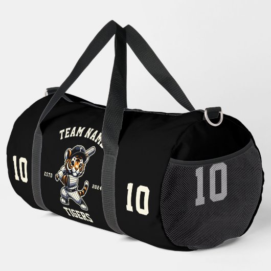 Tiger "Customizable" Baseball Duffle Bag (Rechte Ecke)