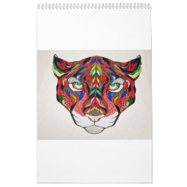 Tiger Customizable Calendar Kalender