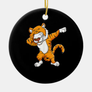  Tiger  Dabbing Tiger Squball Maskottchen Funny Keramik Ornament