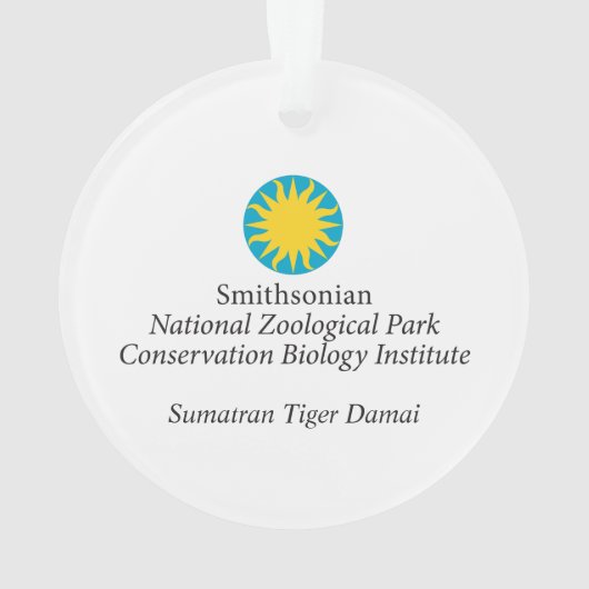 Tiger Damai Smithsonian | Sumatran Ornament (Rückseite)