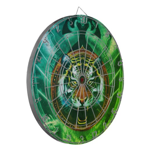 Tiger Dartboard Dartscheibe (Vorderseite Links)
