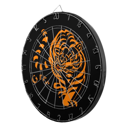 Tiger Dartscheibe (Vorderseite rechts)