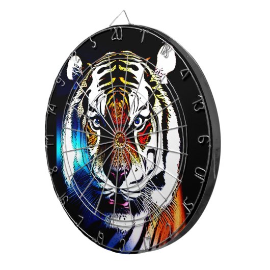 Tiger Dartscheibe (Vorderseite rechts)
