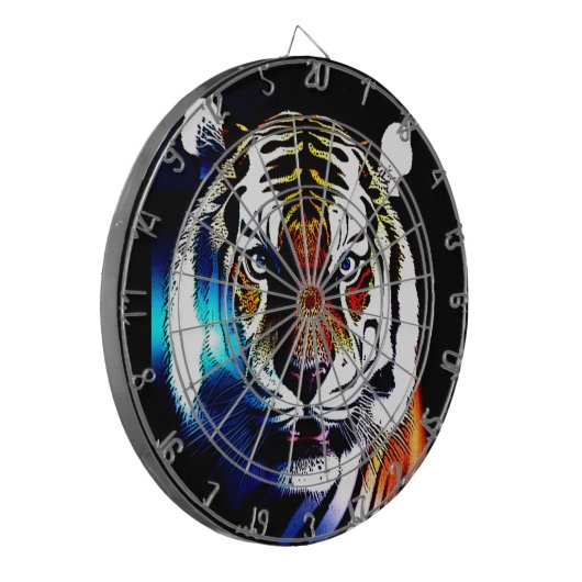 Tiger Dartscheibe (Vorderseite Links)